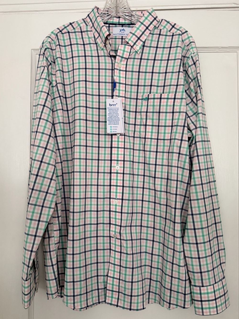 Southern Tide brrr Intercoastal plaid dress shirt men’s L